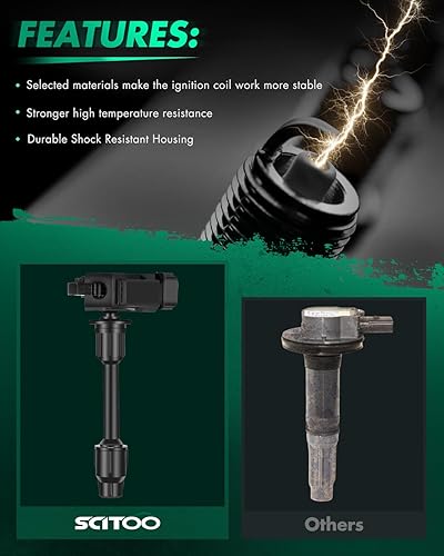 Miniatura 10 de SCITOO Bobina de encendido UF155 para Toyota Solara 3.0L 1999-2003 para Solara 2.4L 2002-2003 para Camry 3.0L2.2L 1996-2001 para Avalon 3.0L