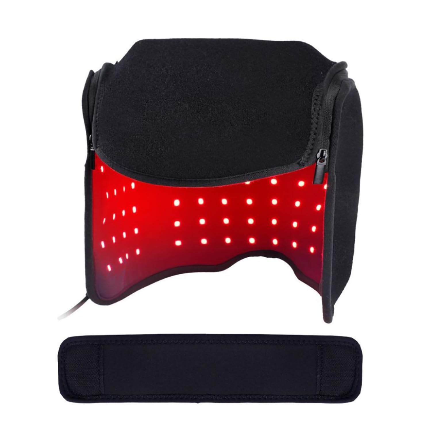 Sombrero LED terapia luz roja 660nm 850nm infrarrojo cercano LLLT crecimiento cabello 215 cuentas 5 ajustes atenuación