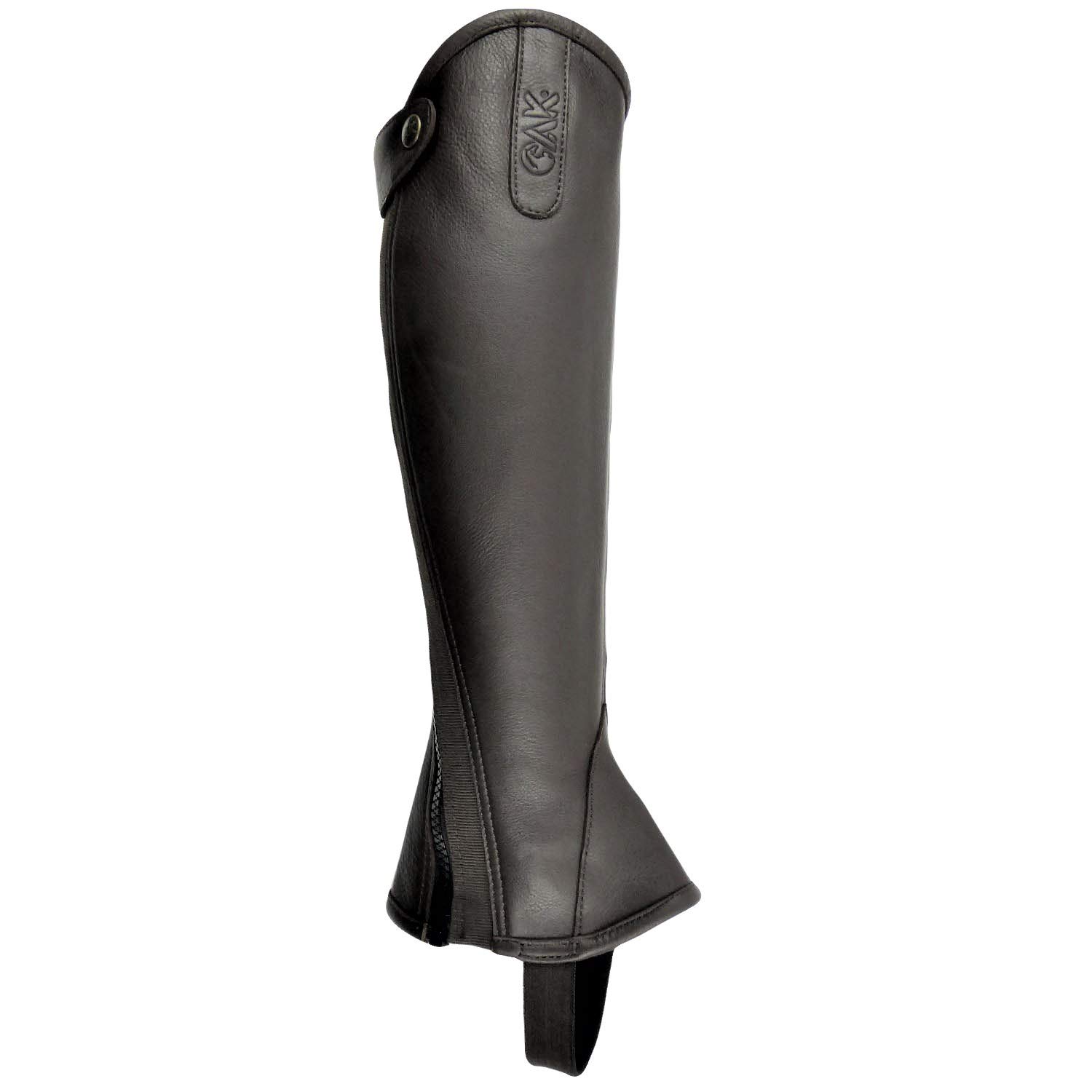 AK Curved Zip Full Grip Leather Horse Riding Half Chaps AKRS-1013