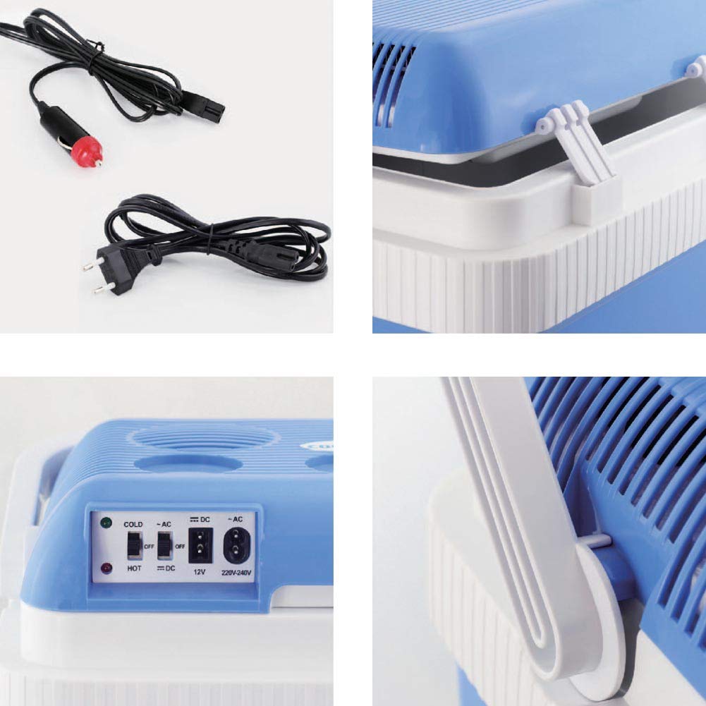 Bakaji Frigorifero Elettrico 24LT 12/220V Portatile Caldo Freddo 41x30x45 cm