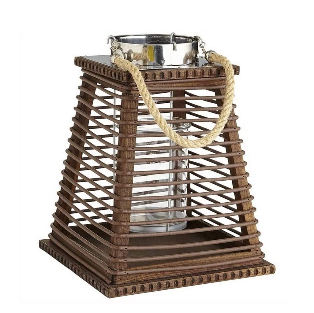 Kerzenhalter für Adventskranz, Kerzenhalter, Kerzenständer, Holzkerzenhalter, Kandelaber, Kerzenhalter, Café, Restaurant, Tisch, Retro-Industriestil Heim-Party-Dekoration(23x23x30cm)