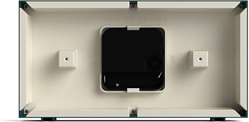 Miniatura 7 de JONES CLOCKS Reloj de escritorio Odeon Diseño rectangular moderno Verde Elegante aspecto retro para estante, mesa, mantel o mesita de noche