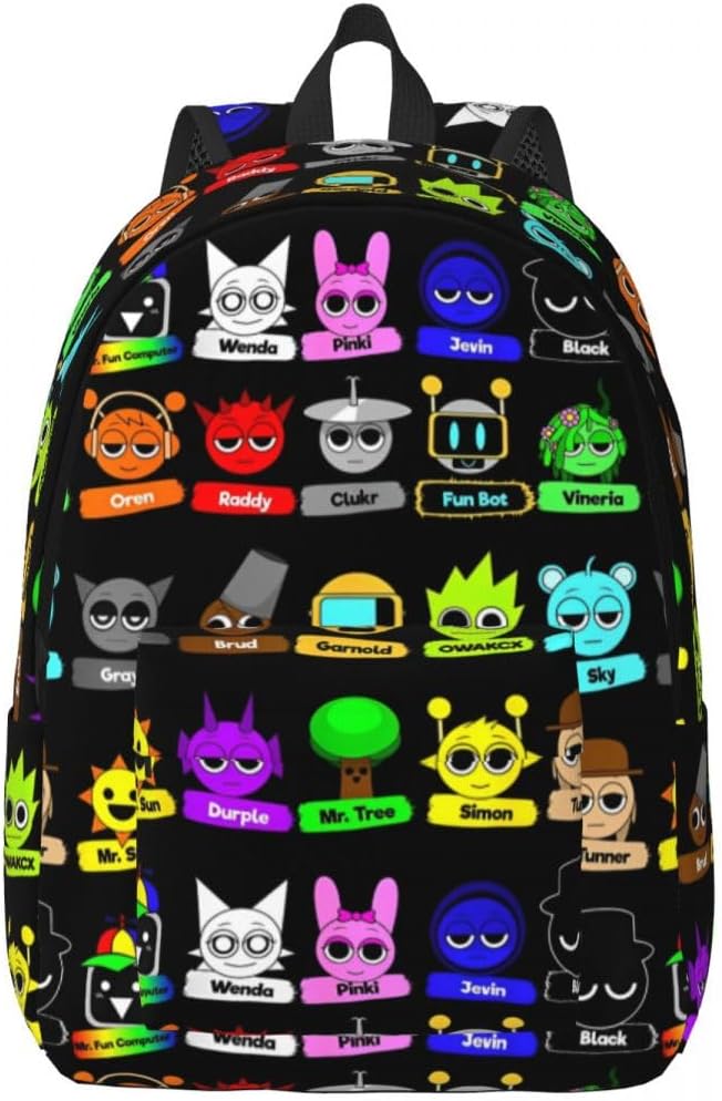 Sprunki Backpack,Kids School Backpack,Cute Cartoon Game Sprunki Travel Backpack Laptop Bag Outdoor Sports Pockets,Schoolbag Back Pack Back to School Gifts Sprunki Backpack,Kids School Backpack,Cute Cartoon Game Sprunki Travel Backpack Laptop Bag Outdoor Sports Pockets,Schoolbag Back Pack Back to School Gifts
