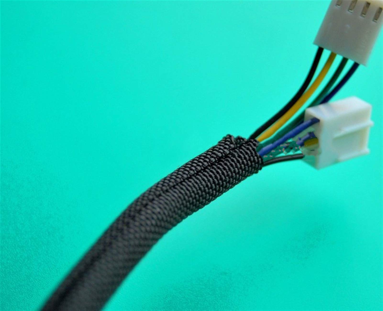 Organizador Cables,Cubre Cables Manga de Cable Trenzada expandible Auto Cierre Aislado con Aislamiento de tubería Flexible de Alambre de Alambre Proteger(Size:19mm)