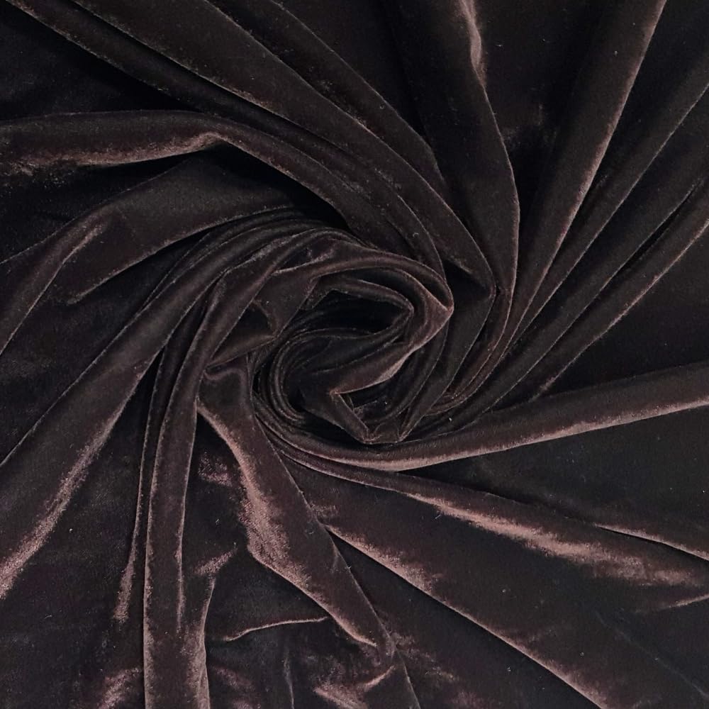 Micro Velvet Fabric, Multipurpose Soft Smooth Cloth for Dress, Blouse, Furnishing, Upholstery, Cushions, Art and Craft, Material for Mandap and Pooja Decoration-image-1