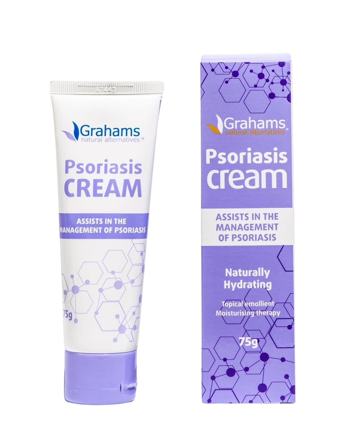 Grahams Natural Psoriasis Cream | Assists In The Managemnet Of Psoriasis | Non Sterile Topical Emollient | Moisturing Therapy | Low Irritant | Fragrance Free | 75 Gms