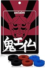 鬼エイム Oniaim Precision Rings Red Demon AIM Assist Motion Control Accessories for PS5, PS4, Xbox series, PC Gamepads, Switch Pro Controller & Scuf Controller (6rings)