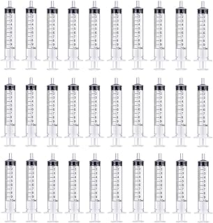 30 Pcs 10ml Plastic Syringe with Measurement, Without Needle, Suitable for Feeding Pets Watering Refilling(10ml,30pcs)