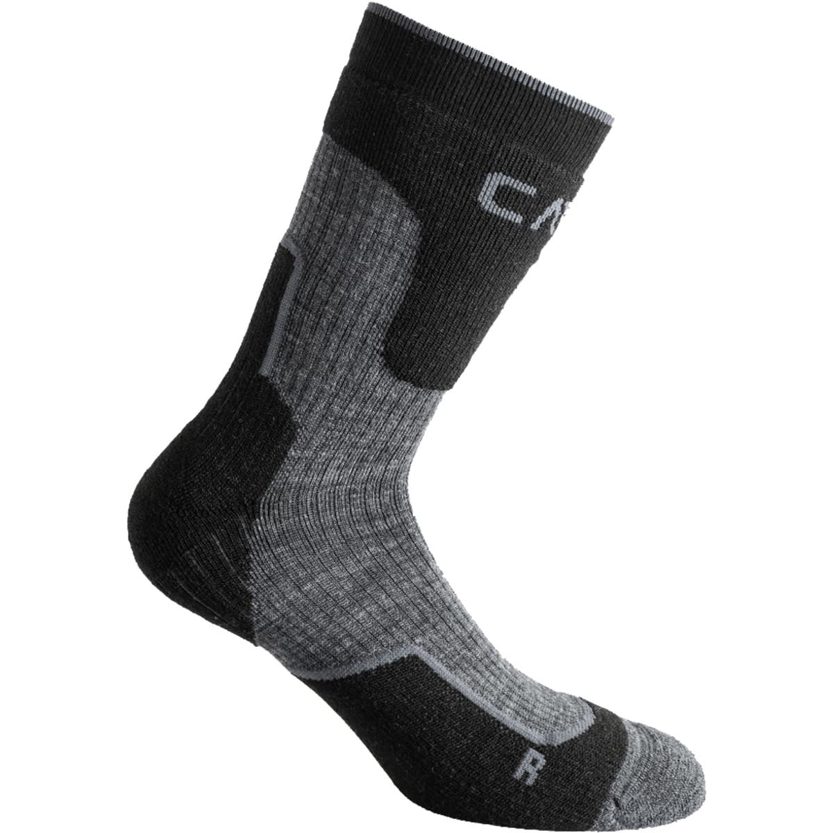 CMP - Trekking Sock Wool Mid, Black, 36/38