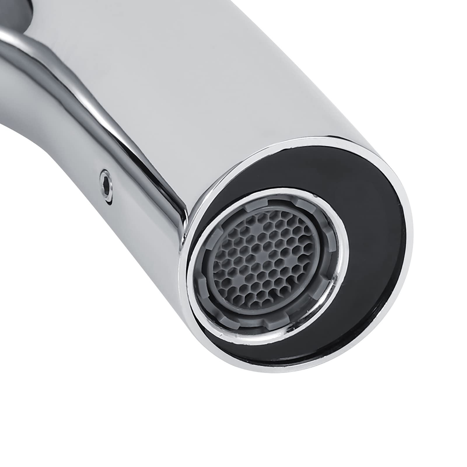 Marhynchus Grifo con Sensor de Infrarrojos, Grifo Automático para Lavabo sin Contacto, para Lavabo de Baño con Burbujeador de Agua Suave y Acero Inoxidable para Baño, Cocina, Hotel,