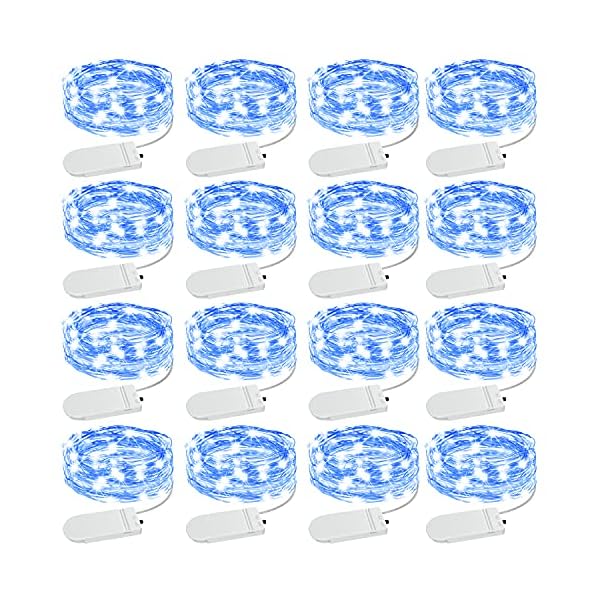 Olafus fairy lights battery operated, ip68 waterproof mini string light, 7ft small led bottle light for wedding vase centerpieces table decorations christmas indoor party jars gift