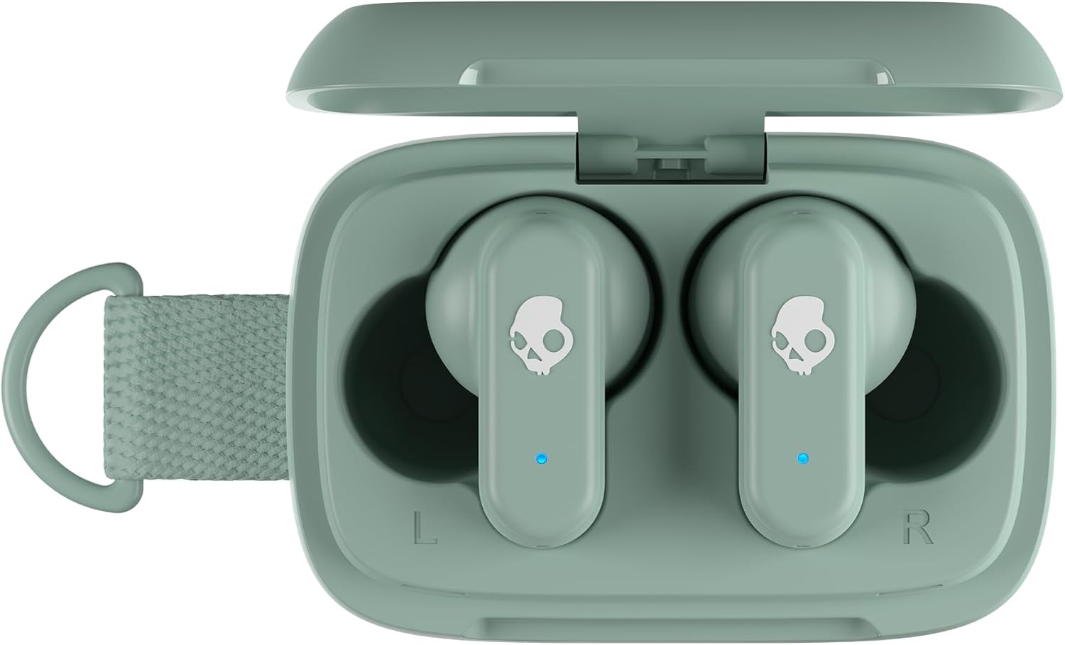 Skullcandy Dime 3 Wireless Earbuds, Bluetooth Headphones, Noise Isolating Fit, Up to 20 Hours Battery, Microphone for iPhone Android, Easy Carry with Integrated Lanyard - Preppy Sage image 6