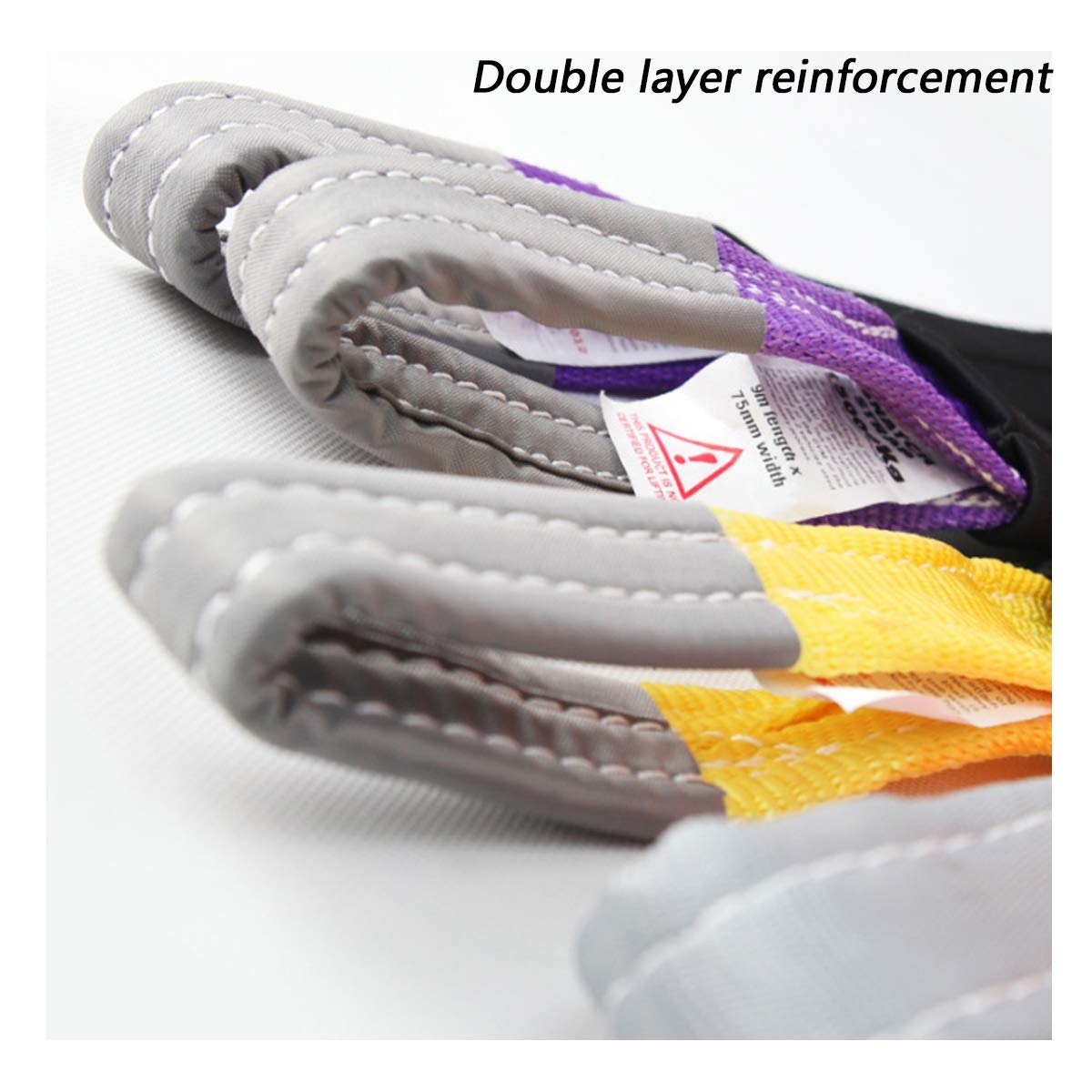 Cuerdas de Remolque de 16.4 pies, con 2 Ganchos de Seguridad, Cuerda de Remolque para Automóviles de Alta Resistencia, Cuerda de Remolque de Nylon de Alta Densidad (Size : 5m/8t)