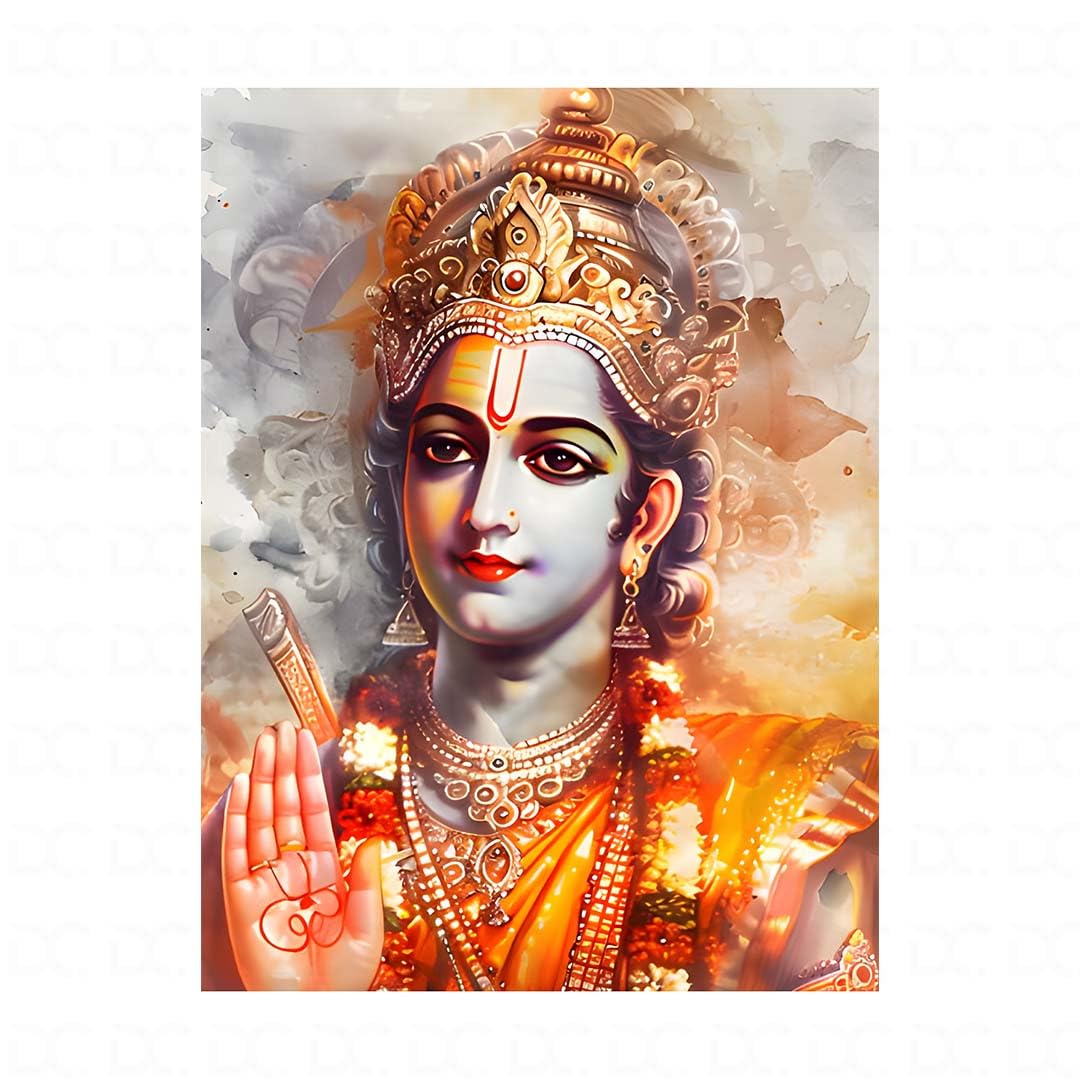 durgdas 5D Diamond Painting Kit – 12x16 Inch Art Craft for Kids & Adults, Ideal for Home Decor and Relaxation (Ram)-picture-2