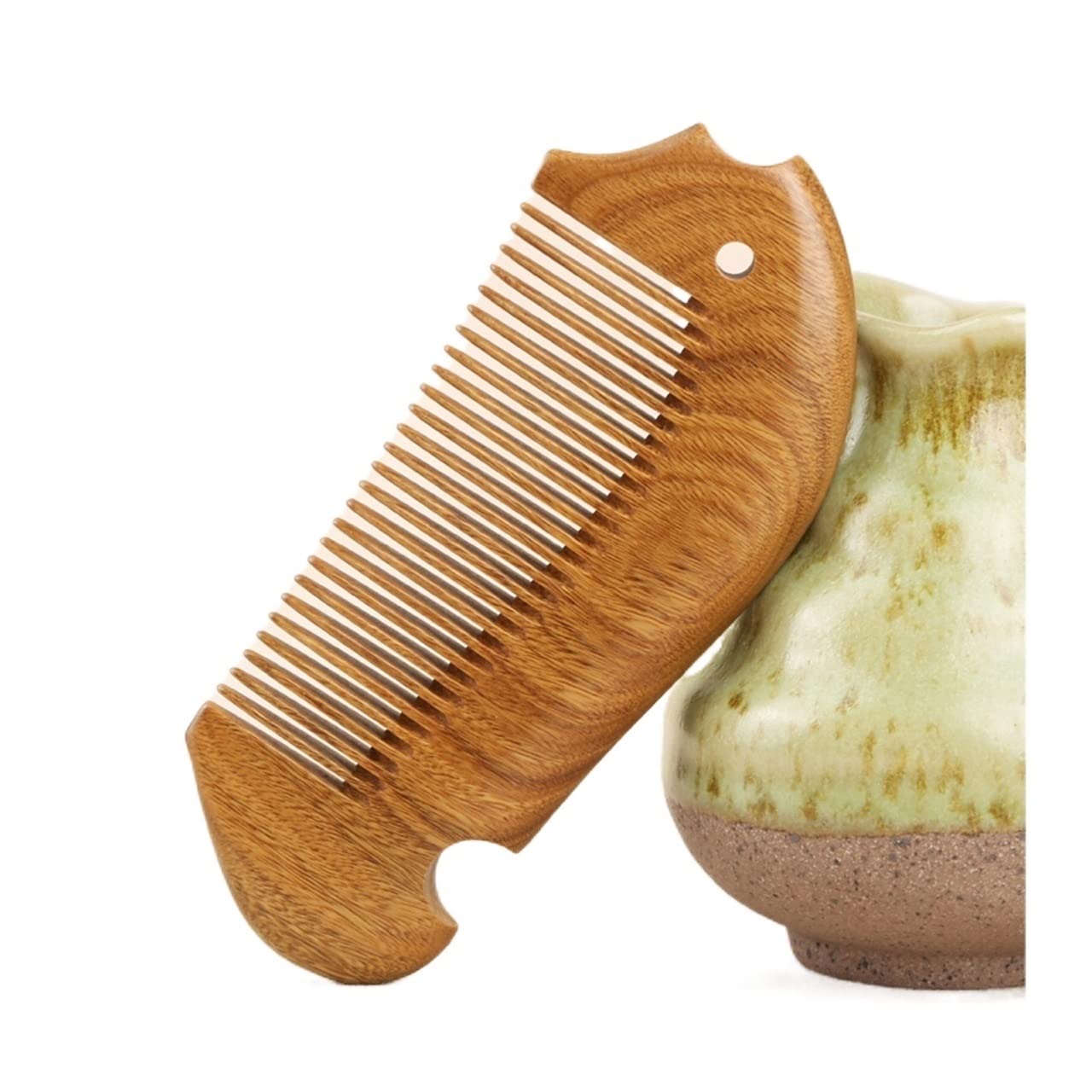 Peigne Soins des Cheveux Peigne à Cheveux Shunfa Peigne de Massage Peigne en Bois Confortable Peigne de Poche Antistatique Meilleur Cadeau pour Hommes et Femmes à la mais