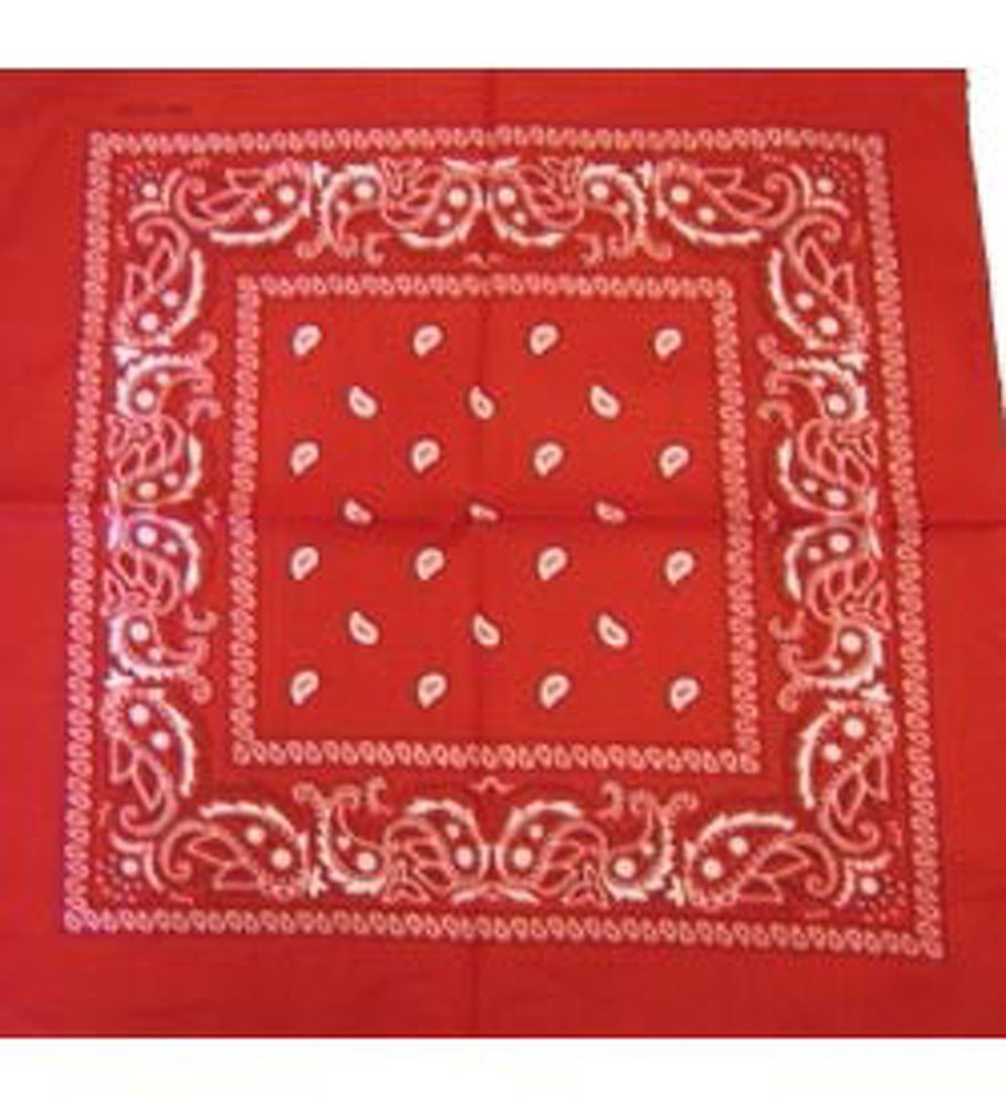 CoverYourHair Red Bandanna - Paisley