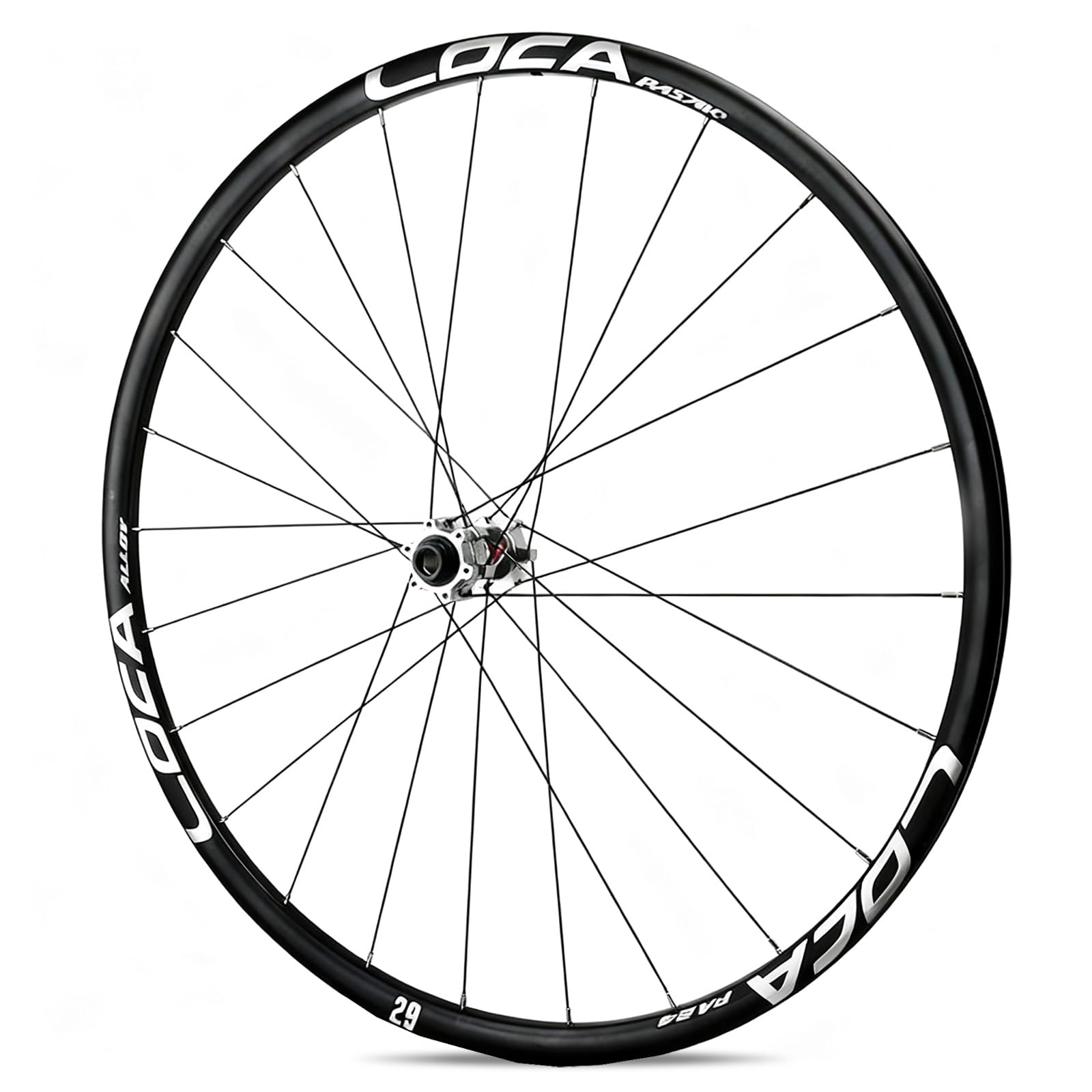 700C Road Bikes Front Wheel Disc Brake Rear Wheel Thru Axle 15x100mm/12x142m 24H Hubs For 8/9/10/11/12 Speed Cassette(Titanium-Silver,Front)