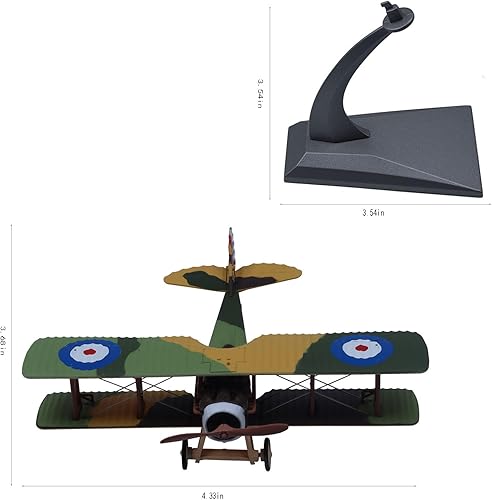 Miniatura 9 de Udnorbay Bristol Bulldog Fighter Avión de Metal Modelo 172 Avión Militar Modelo Avión Diecast Plane