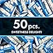 Cookies & Creme Fangs Chocolate - 1.5 Pounds Approx. 50 Pieces - Individually Wrapped Bulk Chocolate Candy - Perfect Treats for Kids