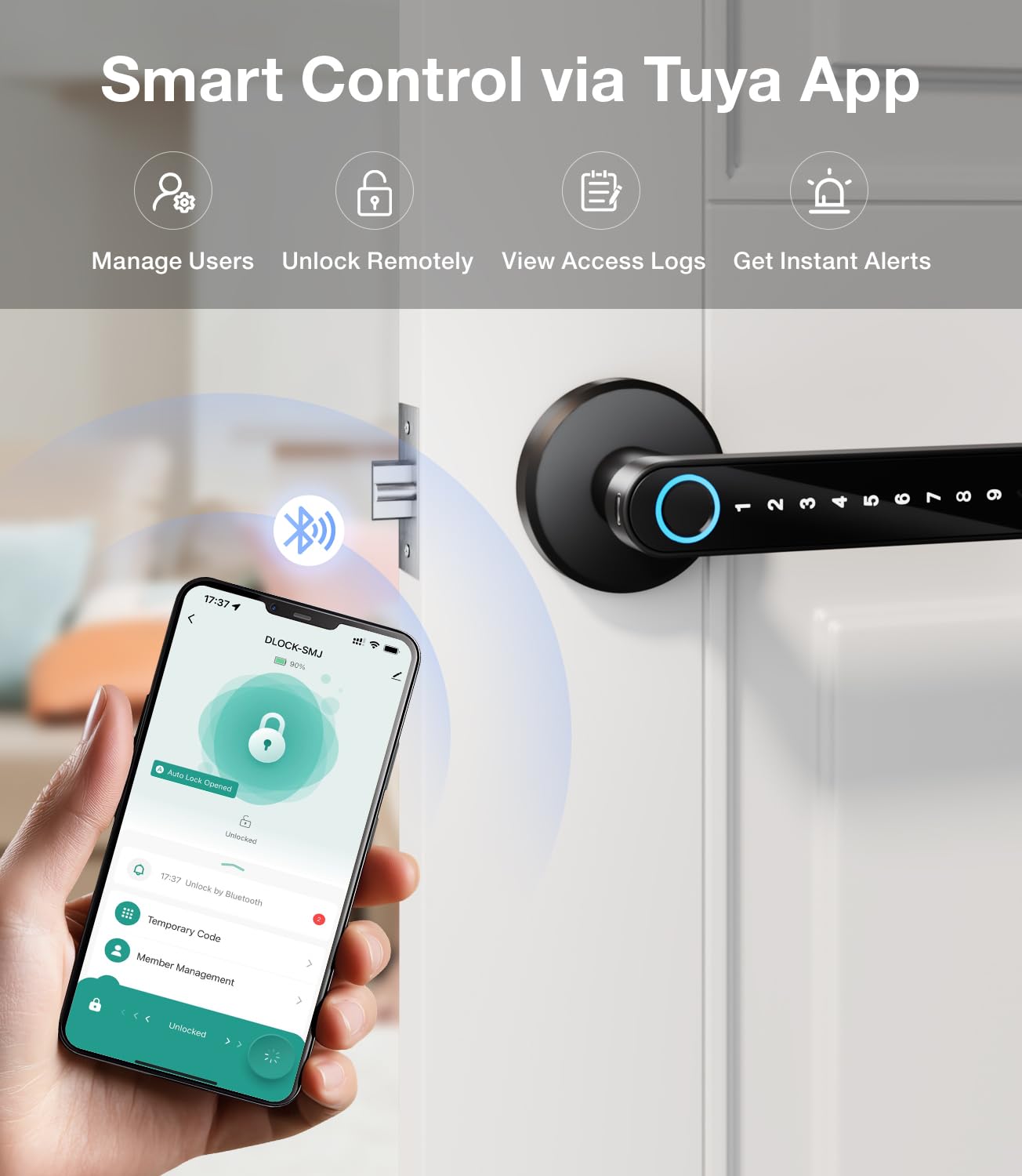 Smart Fingerprint Door Lock - Keyless Entry -6