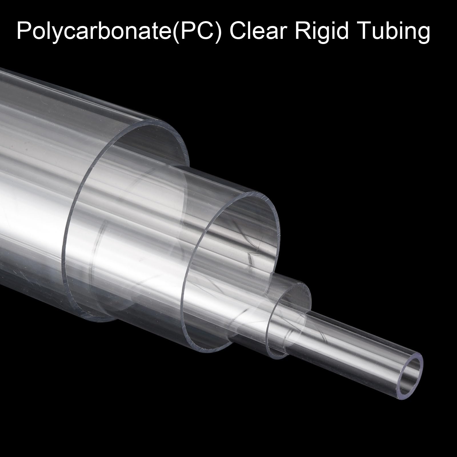 QUARKZMAN Tubo rigido rotondo trasparente 23mm x 27mm x 0.5Ft Tubo in plastica