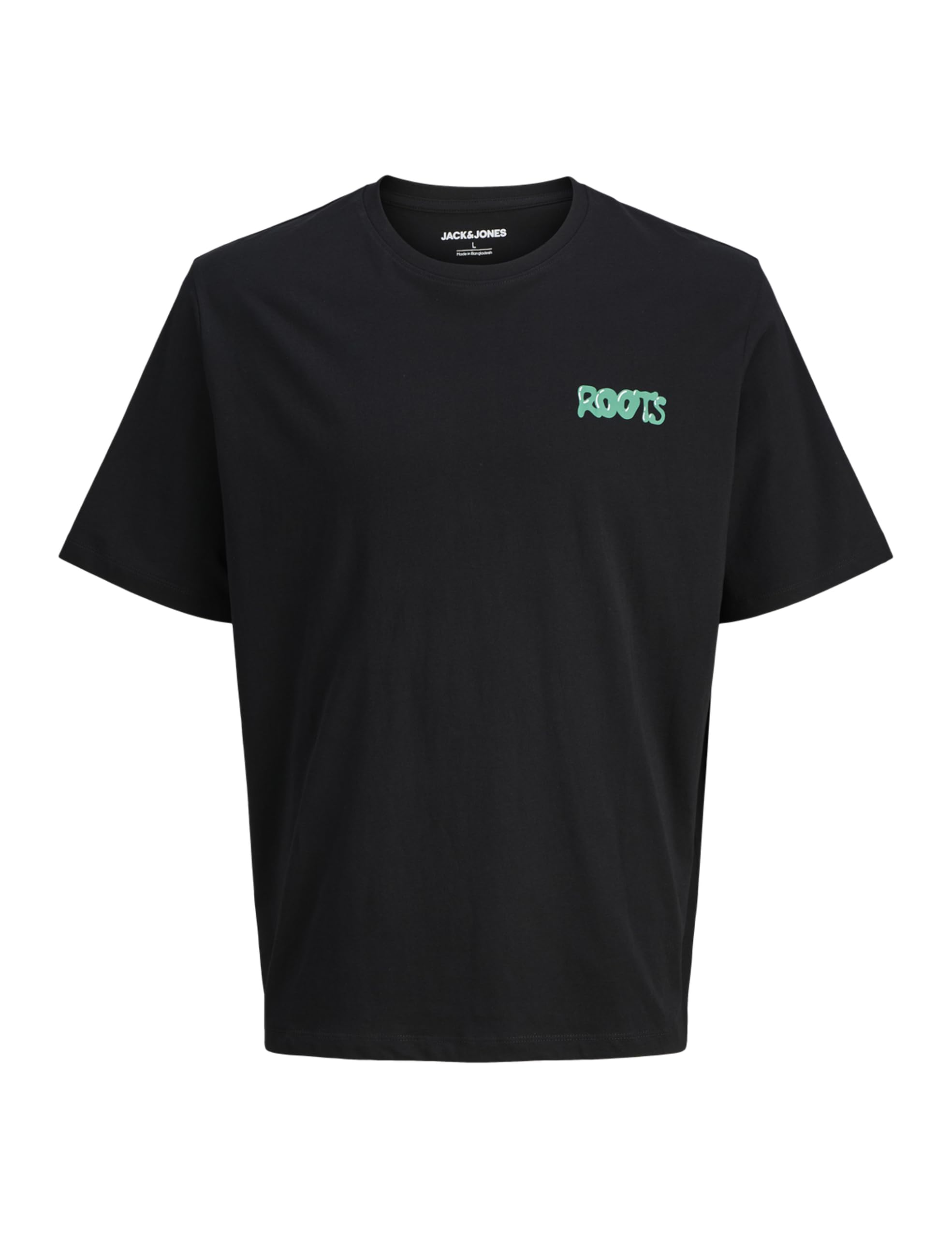JACK & JONES Jjwobly Tee SS Crew Neck, Black, XL