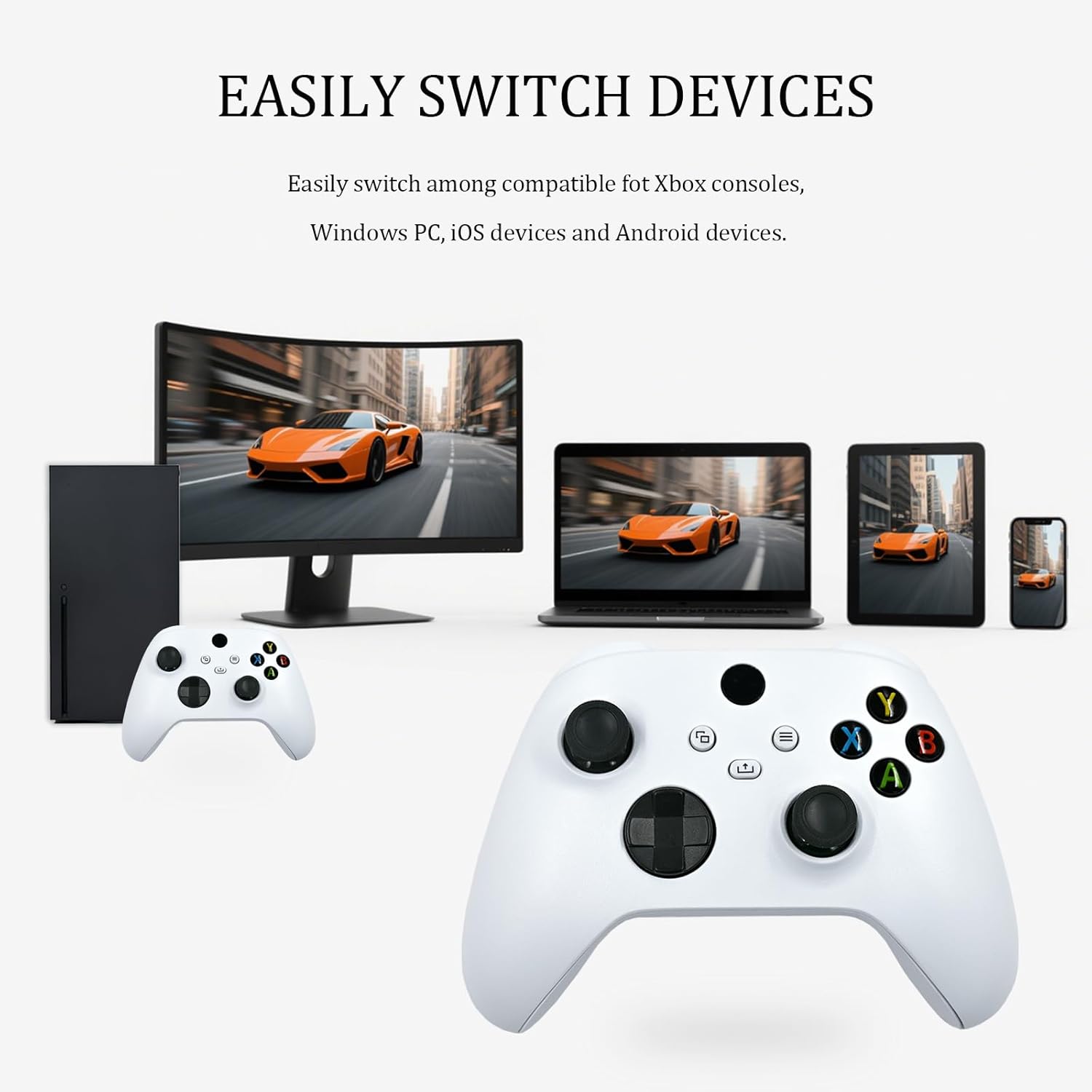 Controlador Modelo 1914 Series S para Xbox Series X|S, Compatible con Xbox Series X/S, Xbox One X/S, Joystick para juegos Xbox Series X/S, Conector de auriculares de 3.5 - imagen 4