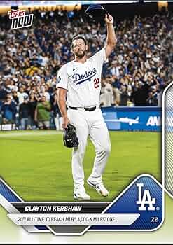 Amazon.com: 2025 Topps Now Clayton Kershaw #373 20th All