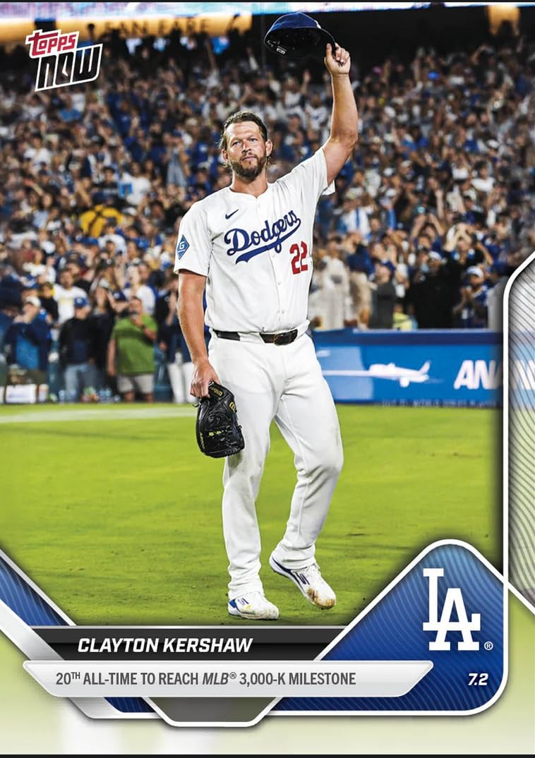 Amazon.com: 2025 Topps Now Clayton Kershaw #373 20th All