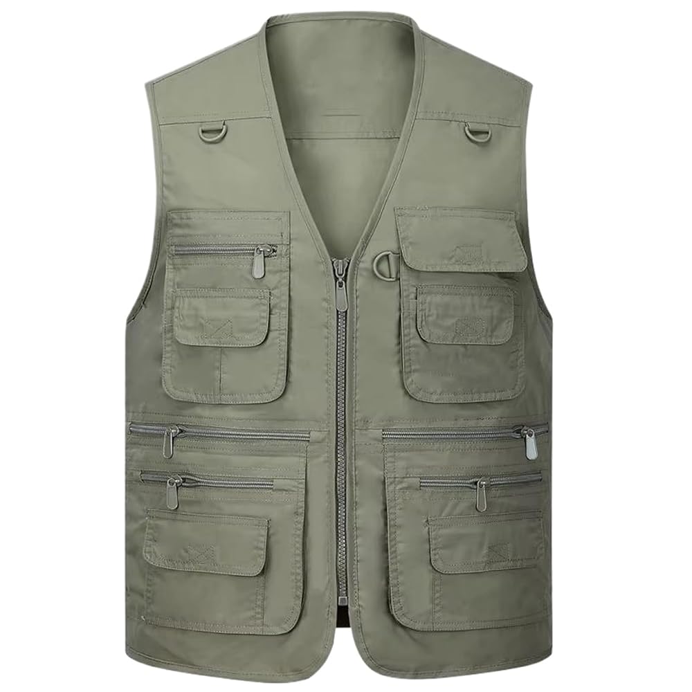 Amazon.com: MQMYJSP Summer Thin Vest Male with Many Pockets