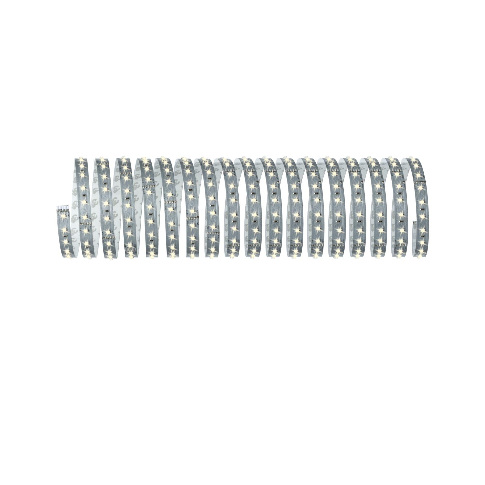 Paulmann 70907 Smarthome Maxled 500 Striscia Led Bluetooth da 10 M, 53.5 W, 2700 K, Luce Bianca Calda, Plastica, Argento