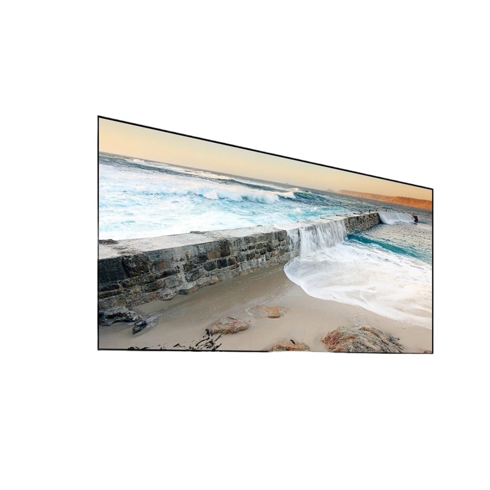 Schermi di proiezione Schermo per proiettore Riflettente da 60, 100 e 130 Pollici, Schermo di proiezione 16:9, Smart Home (100 Pollici)