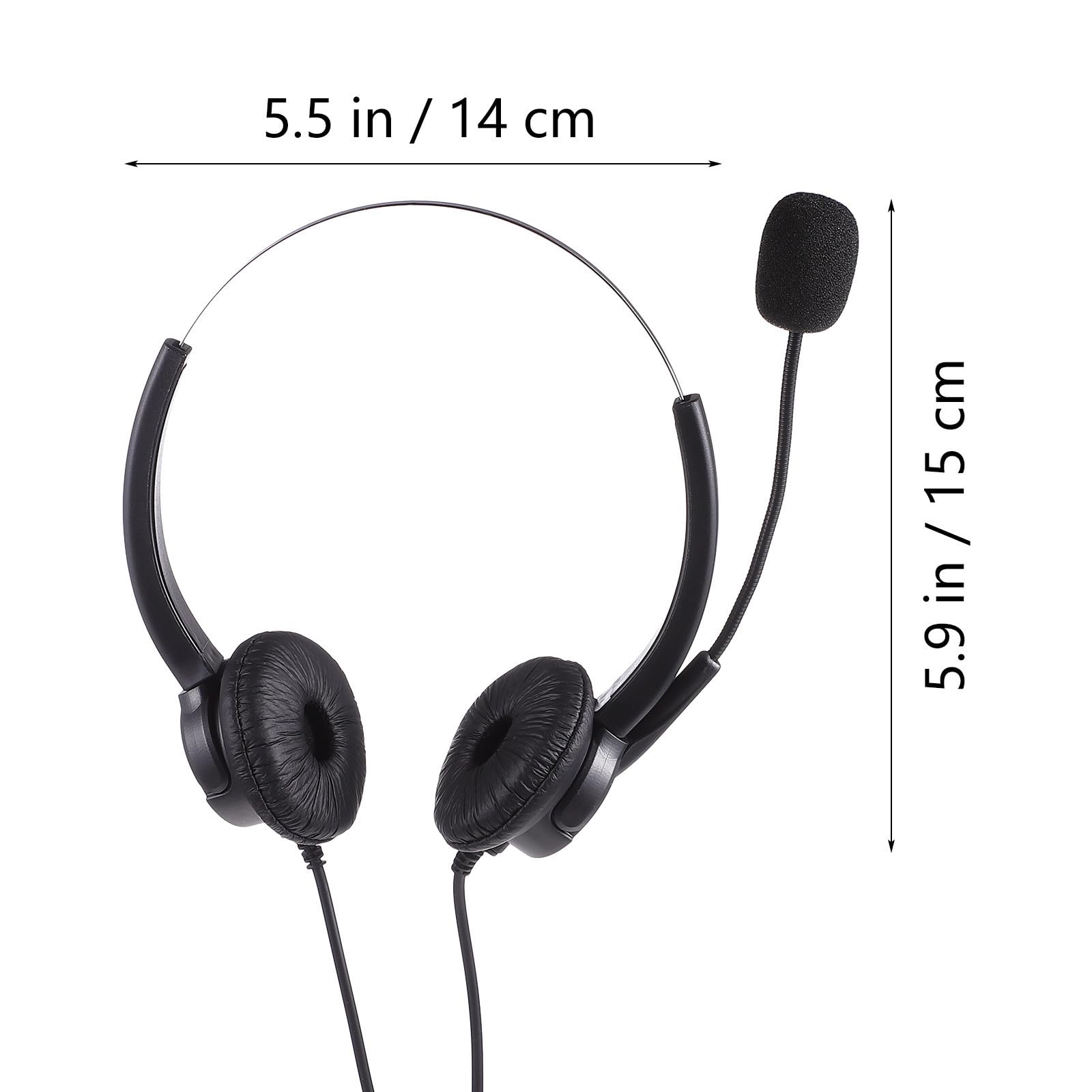 Auriculares USB Micrófono Giratorio y Orejeras Transpirables, Material Abs y PU, Diseño Cómodo para Oficina, Juegos y Llamadas Profesionales