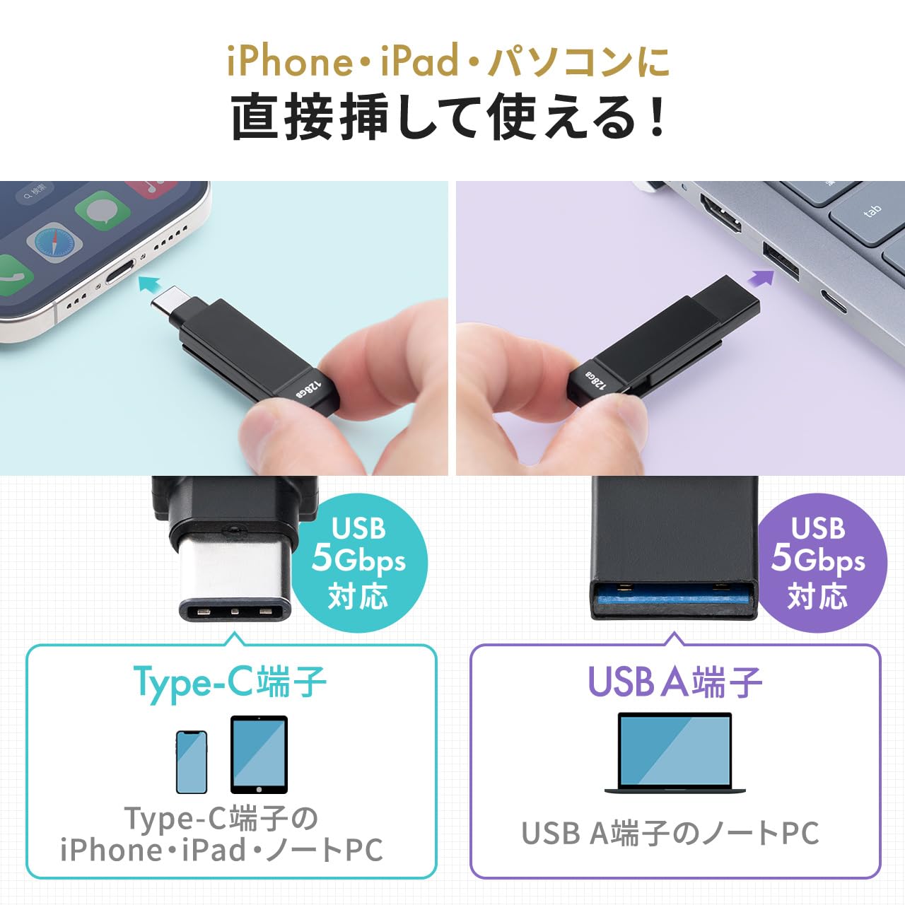 携帯用USB 256G サンワダイレクト本店 サンワサプライ【オフィス・PC周辺通販】