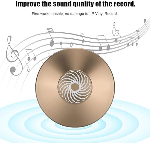 Miniatura 6 de Abrazadera de disco de vinilo Placa giratoria de disco de audio Reproductor de discos de aluminio Peso LP Estabilizador de disco Reductor de