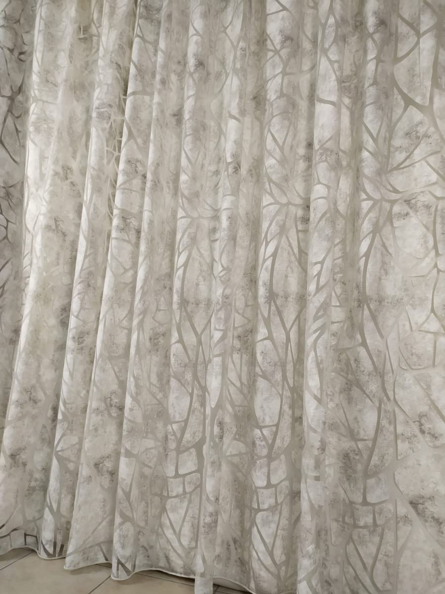 Tende Arredo Tessile - Tendoni per Salotto (L. 300cm H. 300cm) Tende per Interni Moderne Made in Italy Cucita Artigianalmente, Ideale come Tenda Camera da Letto, Cucina, Soggiorno, Cameretta (Grigio)