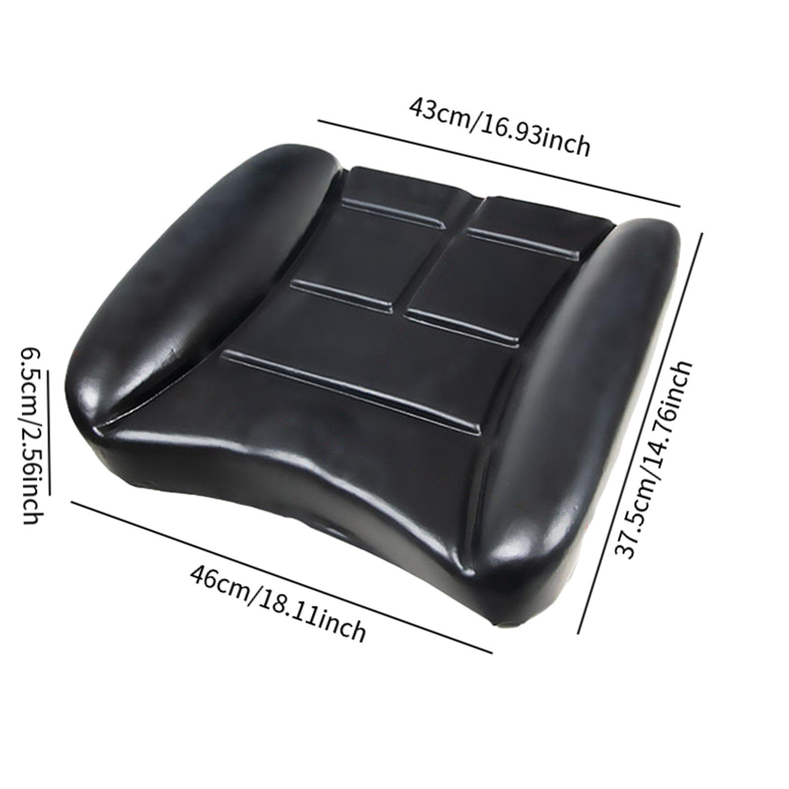 Qianly Asiento Universal para Elevadora, Accesorios para Asientos de Cargadoras Compactas, Vehículos Agrícolas, Cojín de Asiento Cómodo, 46cmx27.5cm