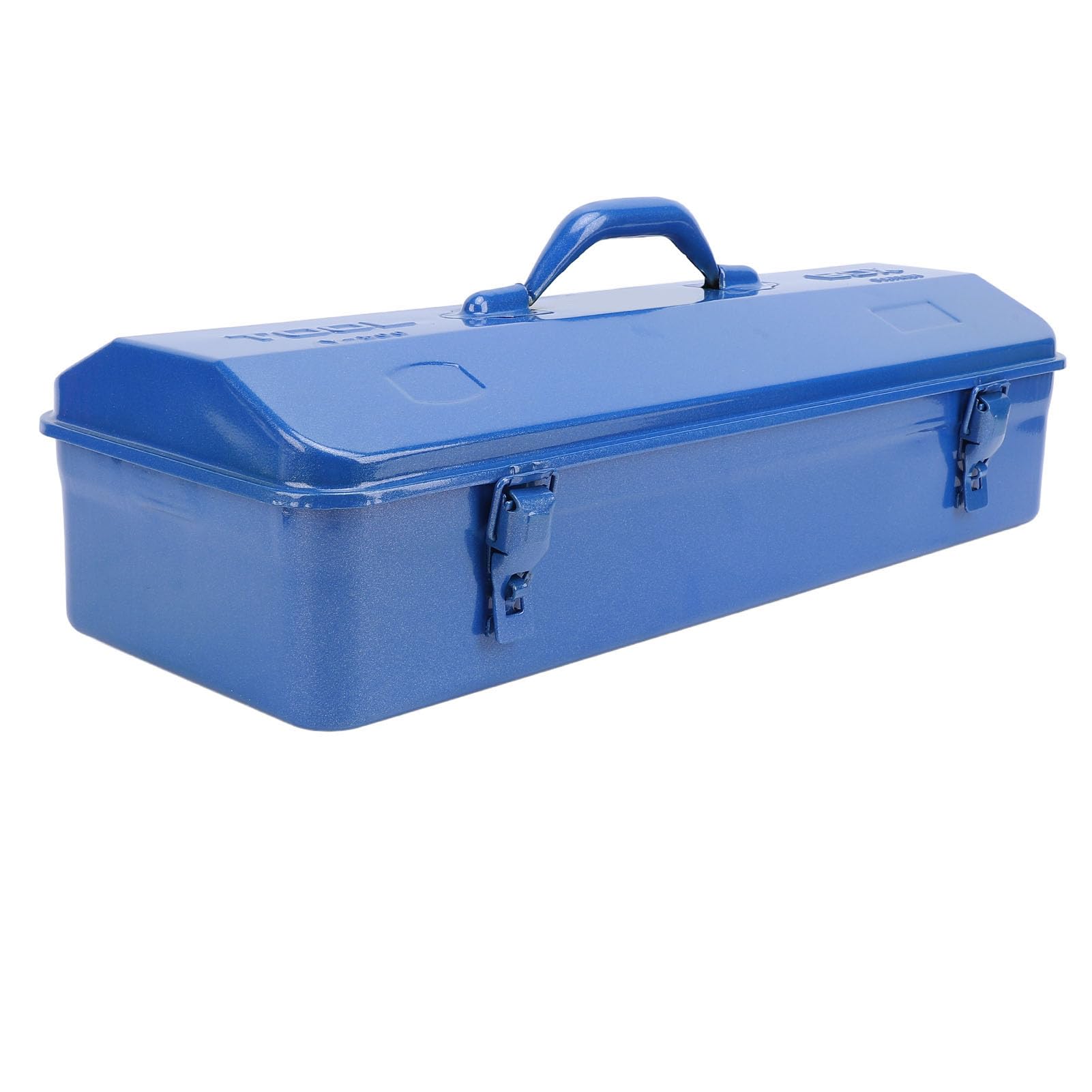 Blue Toolbox Metal Structure High Load Bearing Portable Tool Storage Organizer for Workshop Garage Car Job Site Fishing Tackle and Gear Box (500 Toolbox)