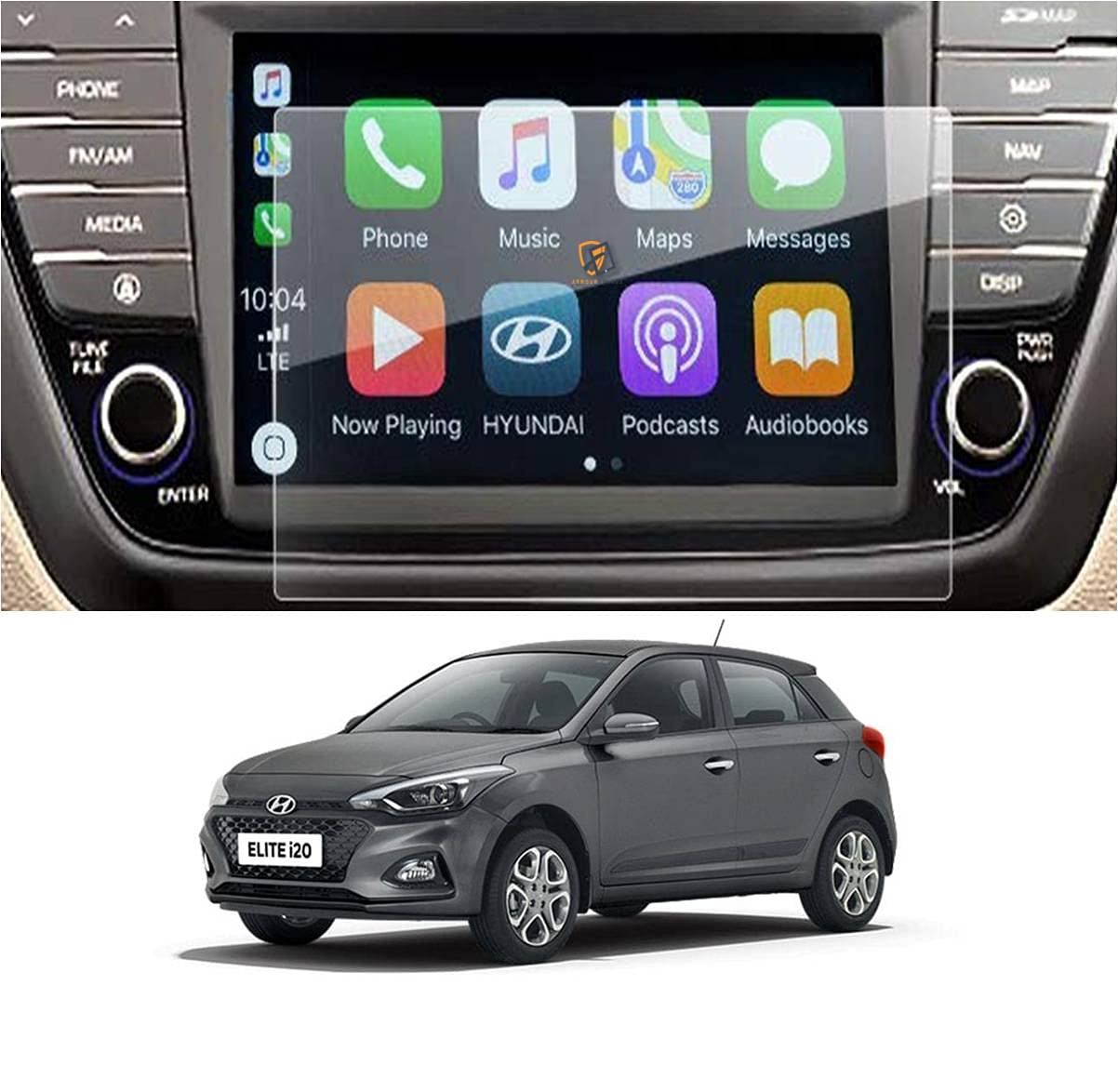 ARMOUR GUARDS 9H Unbreakable GLOSSY FINISH Screen Protector Compatible With HYUNDAI ELITE I20 Sportz Plus Cvt (Petrol) CAR Touch Screen Infotainment System (7 inch) (PACK OF 2)-picture-24