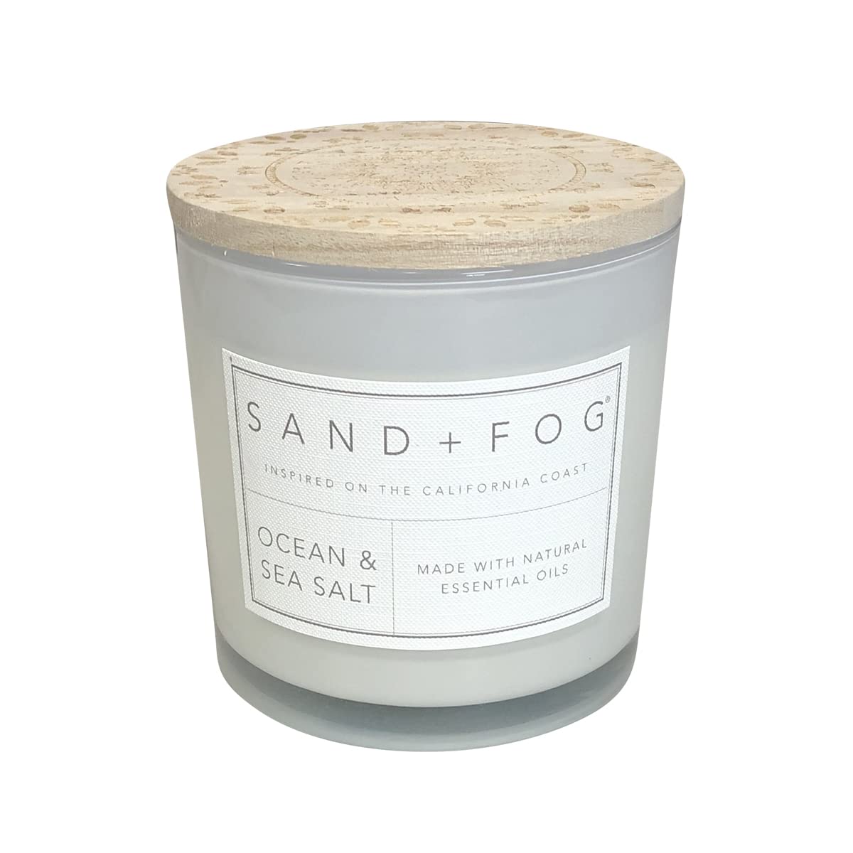 Scented Candles - Ocean & Sea Salt - Additional Scents and Sizes - 3 Wicks 100% Cotton Lead-Free - Luxury Air Freshening Jar Candles - Perfect Home Decor - 21 oz