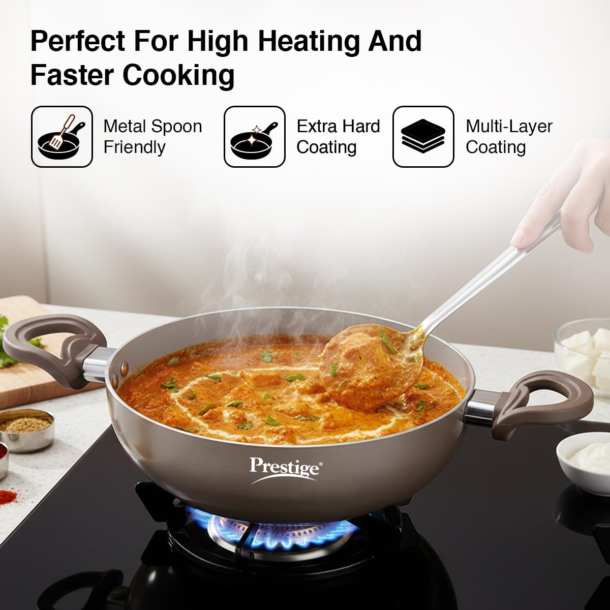 Prestige Ceraglide Kadai - Non-Stick Cookware -6