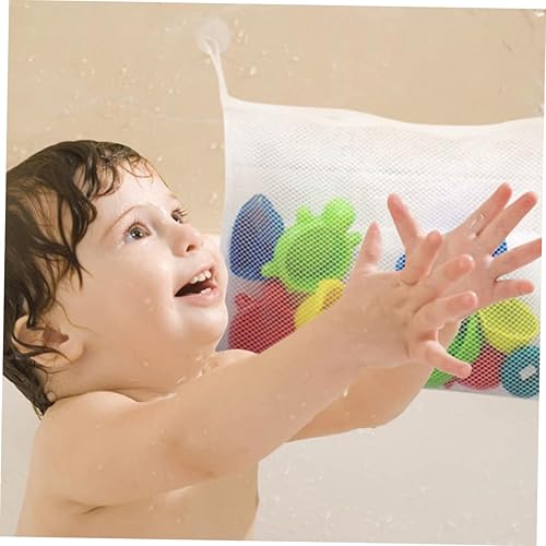 Miniatura 6 de MERRYHAPY Organizador de juguetes de juguete de malla de baño de malla organizador de juguetes Bolsas de baño para bebés Red de juguetes de baño