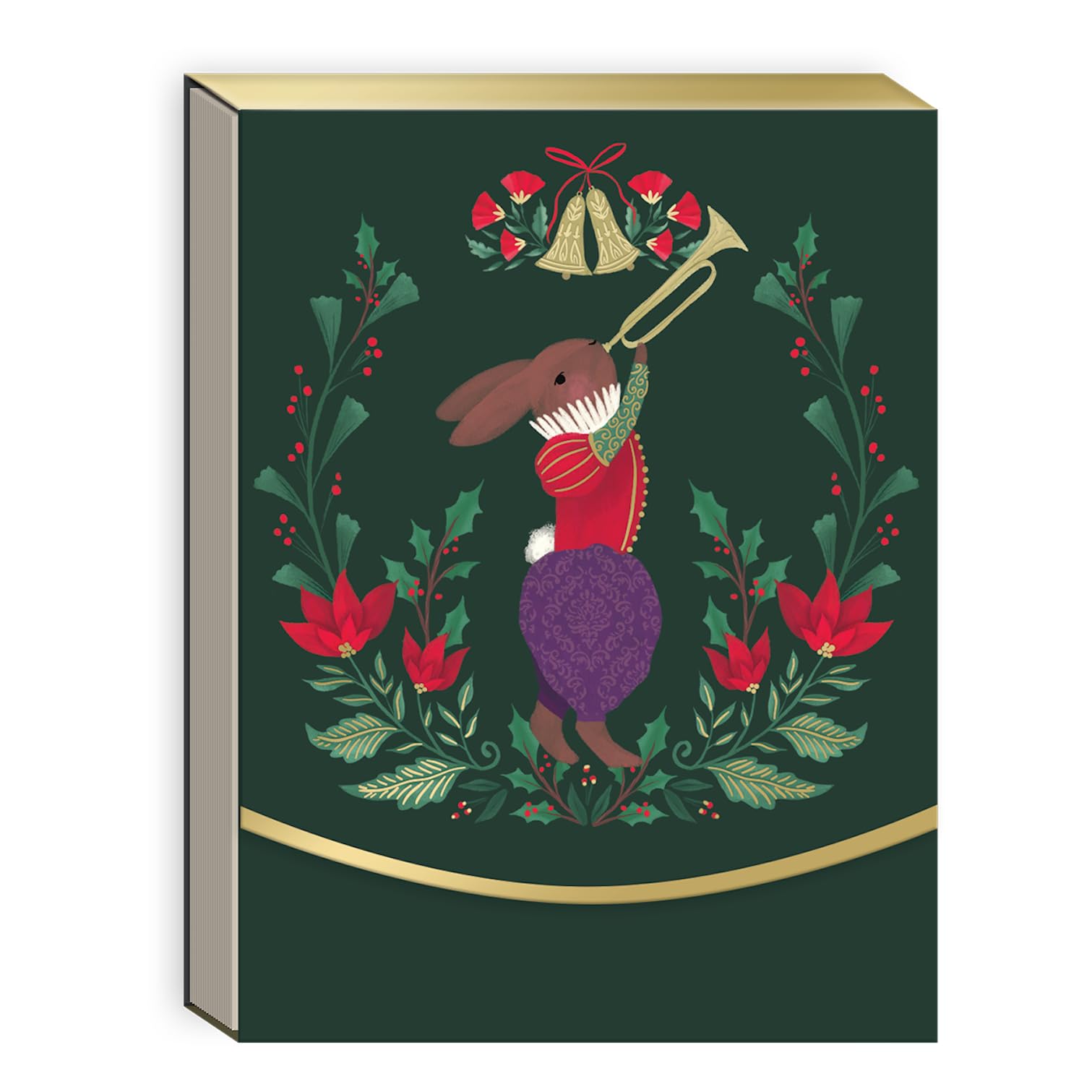 Punch Studio Molly &amp; Rex 12 Days Rabbit Xmas Pocket Notepad (31948)