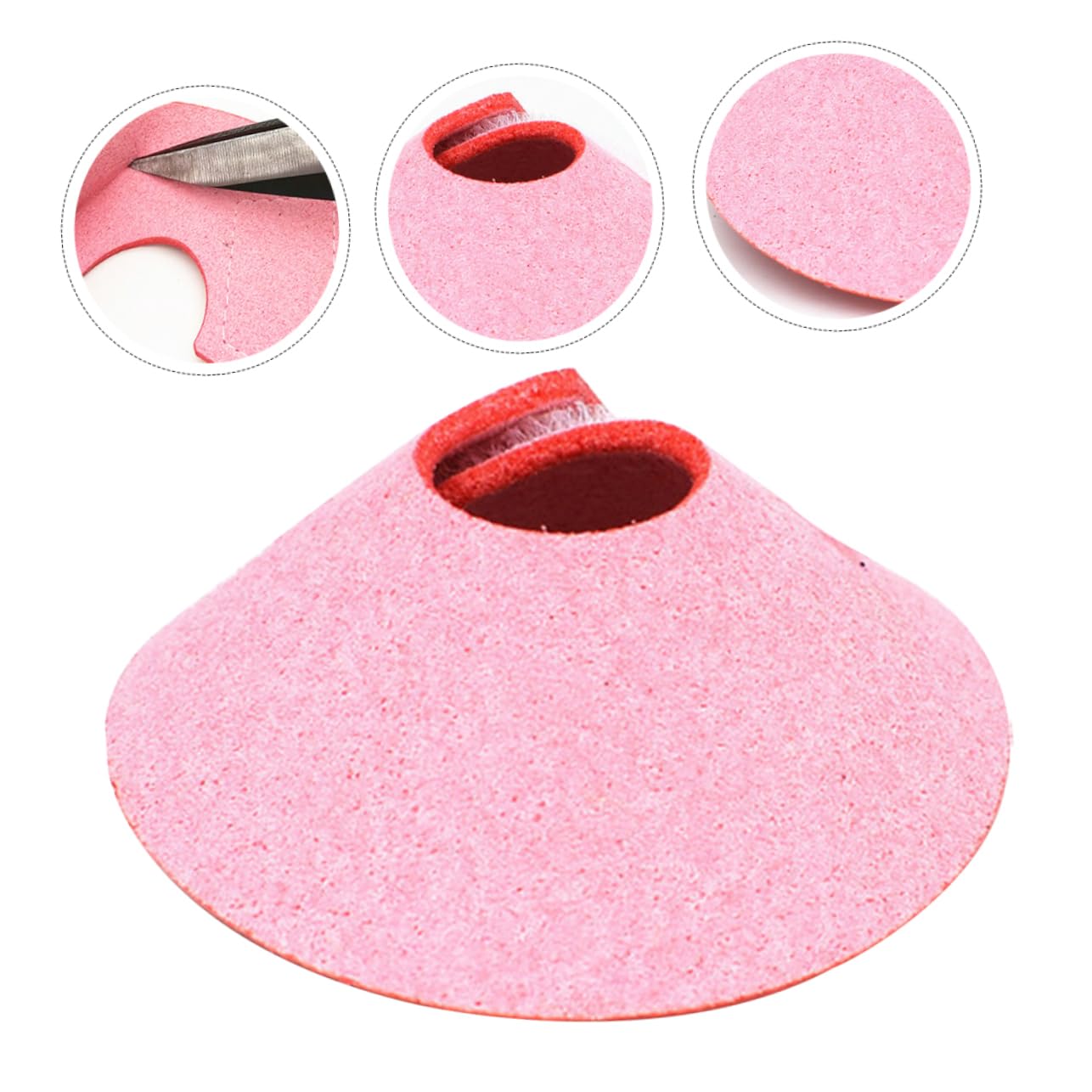 FRCOLOR 4pcs Birds' Safety Neckwear Parrot Cone Collar Chicken Collar Bird Pecking Collar for Pet Birds