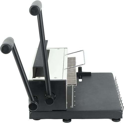 Miniatura 8 de Focket Máquina de encuadernación de bobina, resistente 34 agujeros máx. 31 paso manual de perforación en espiral, 18 hojas de perforación máxima,