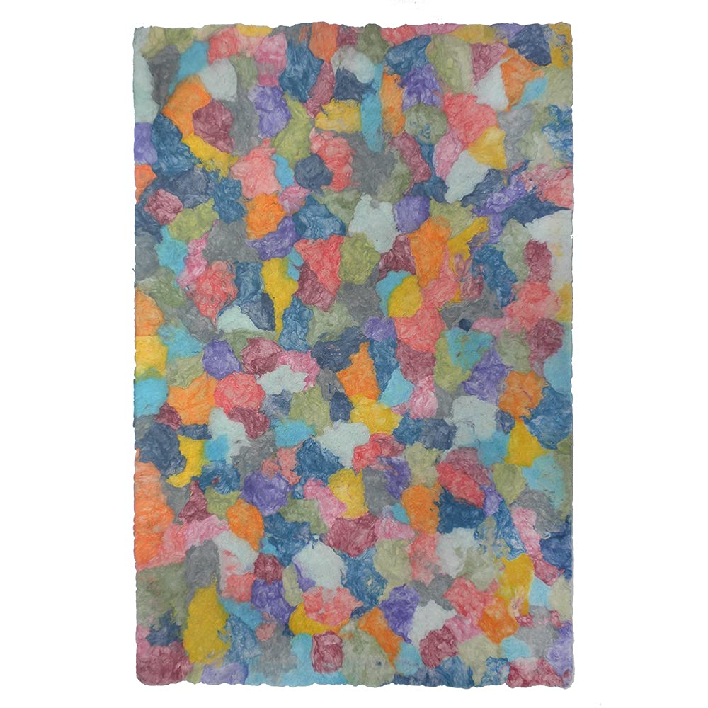 Amate Bark Paper from Mexico - Solid Rainbow Arcoiris 15.5x23 Inch Sheet
