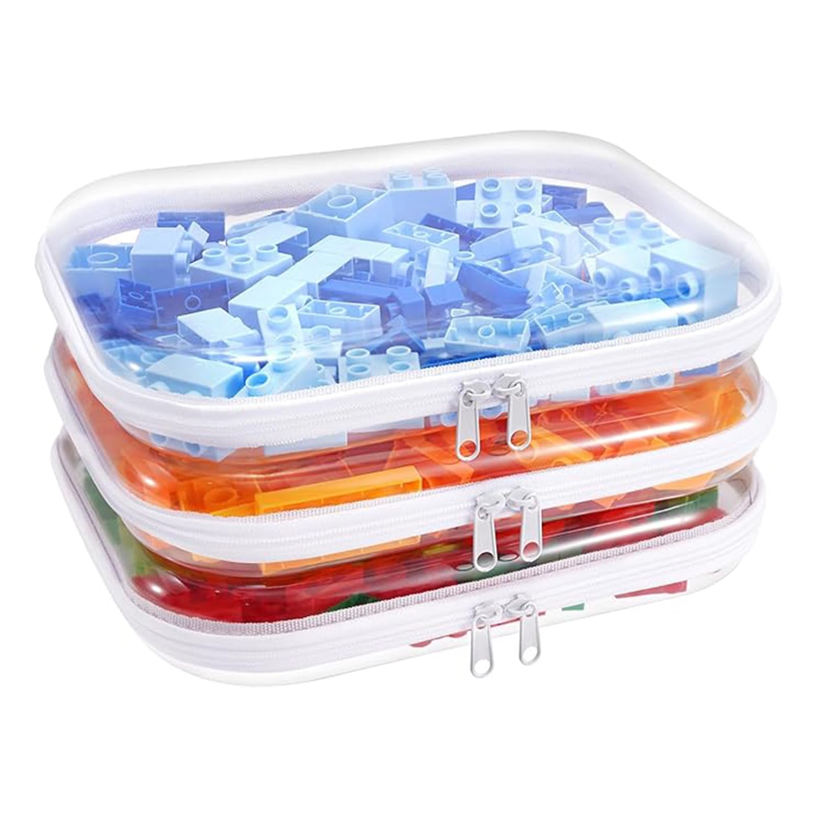 – Clear Travel Toiletries Bag,Hard Shell Zipper Pouches,Plastic Zipper Case,Transparent Bags for Toy Storage