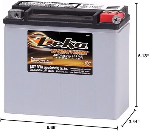 Miniatura 2 de Deka Power Sports ETX20L batería