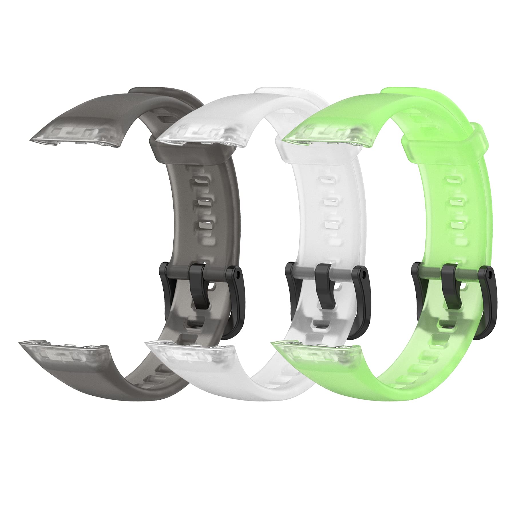Cinturino In Silicone Morbido Per Honor Band 6 – Verde Scuro – Impermeabile, Resistente E Anallergico Con Kit Montaggio - 3