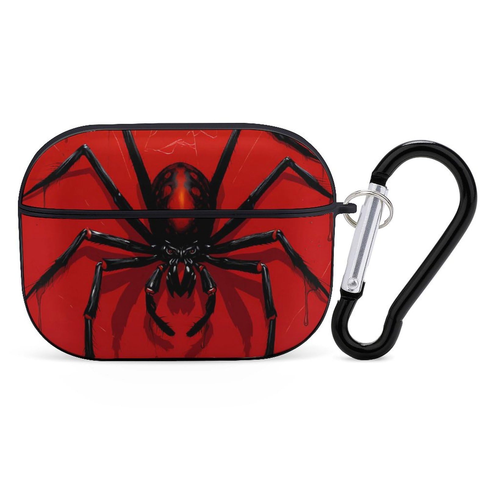 Spider Animal Cute Case for AirPods Pro Shockproof Protective Cover with Keychain Accessories for Men Women